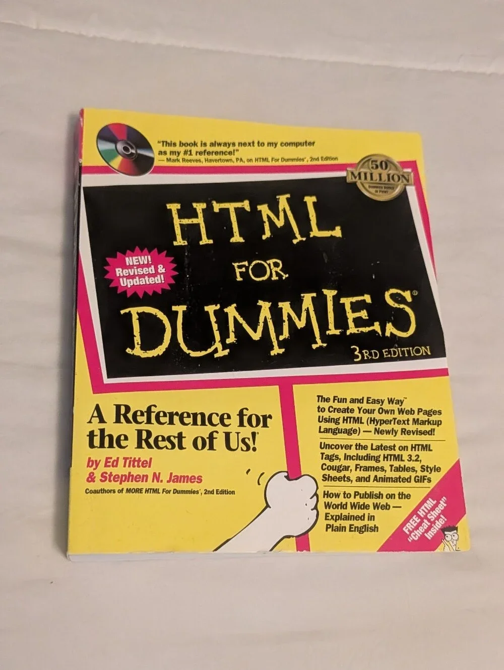 HTML For Dummies 3rd Edition Paperback W CD-ROM